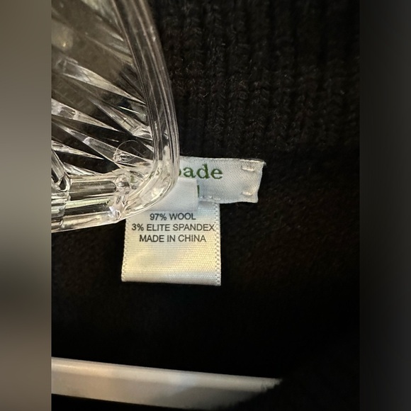 Kate Spade Wool Dress Black Medium - Picture 4 of 4